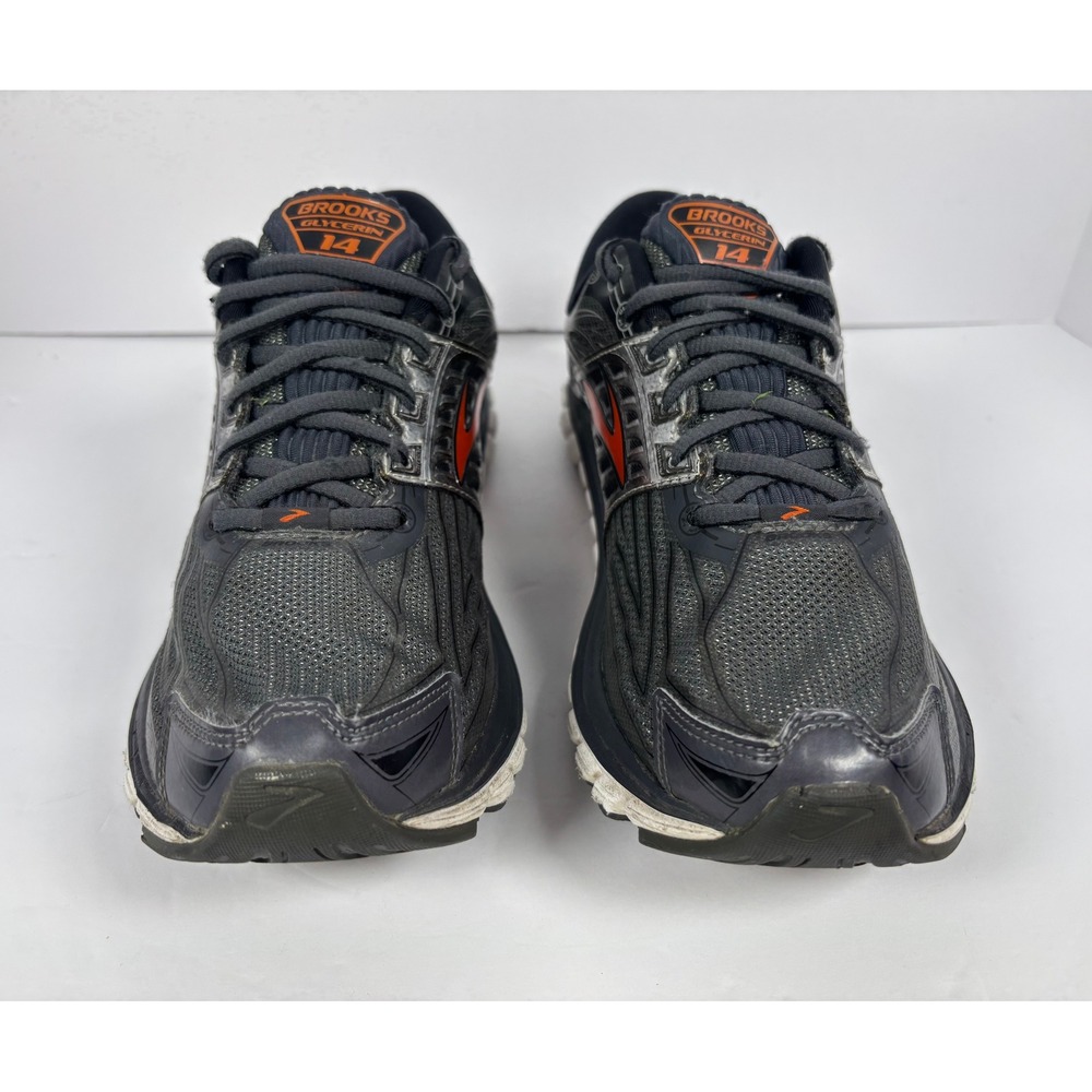 Brooks Glycerin 14 Mens Running‎ Shoes Black Anthracite Orange 1102361D059